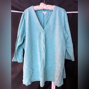 JJill 3/4 Sleeve VNeck Top